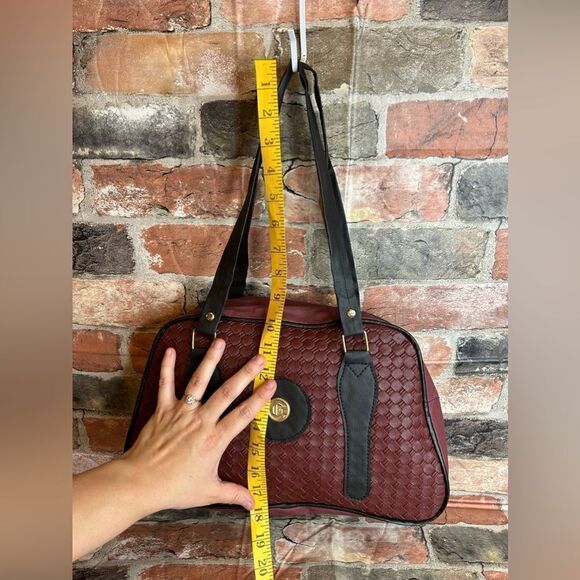 5 for $25🔥Burgundy Wine Quilted Faux Leather Double Strap Handle Purse New - Picture 2 of 8